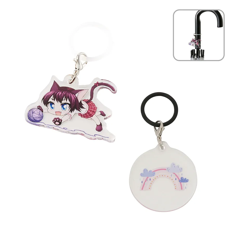 フリーカットアクリルアンブレラマーカー 3mm厚｜ノベルティ