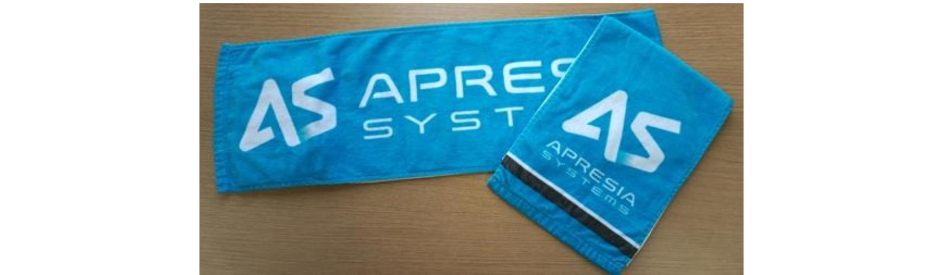 APRESIA Systems株式会社様 オリジナルタオル制作事例