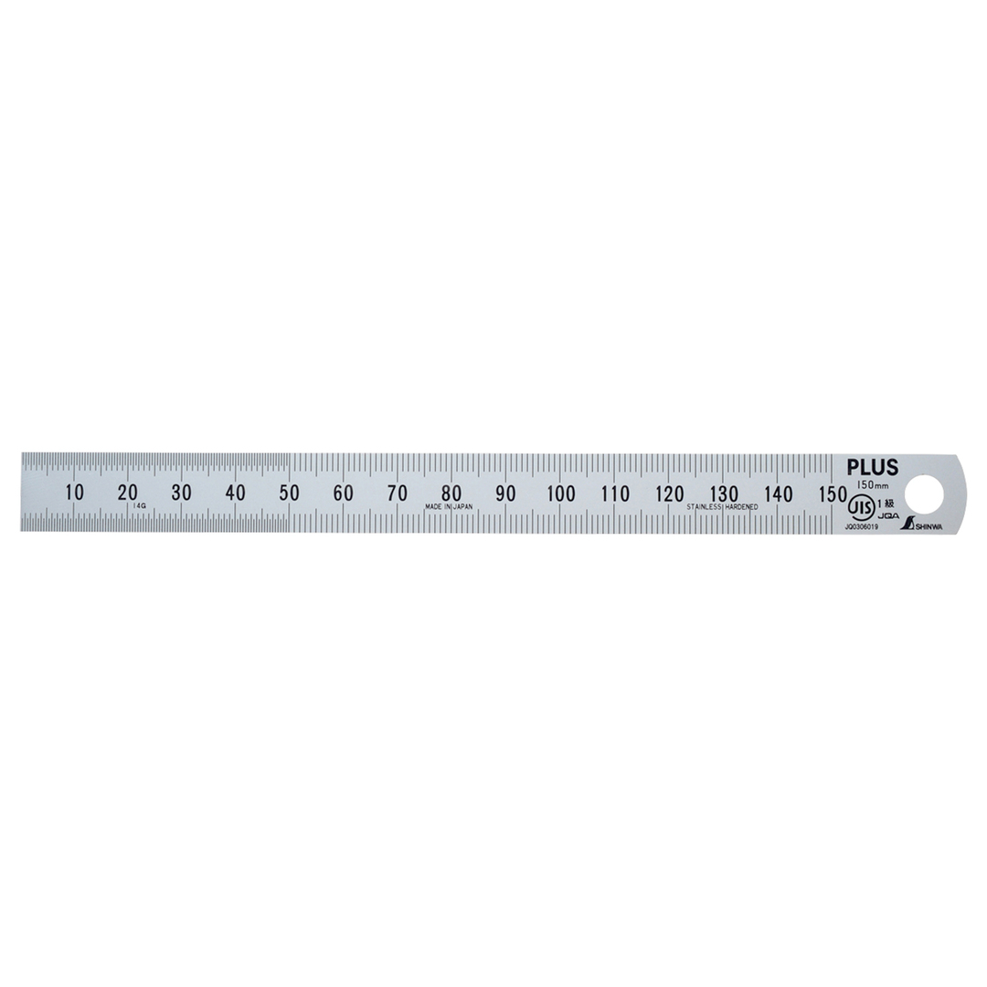 PLUS ステンレス直尺 15cm        