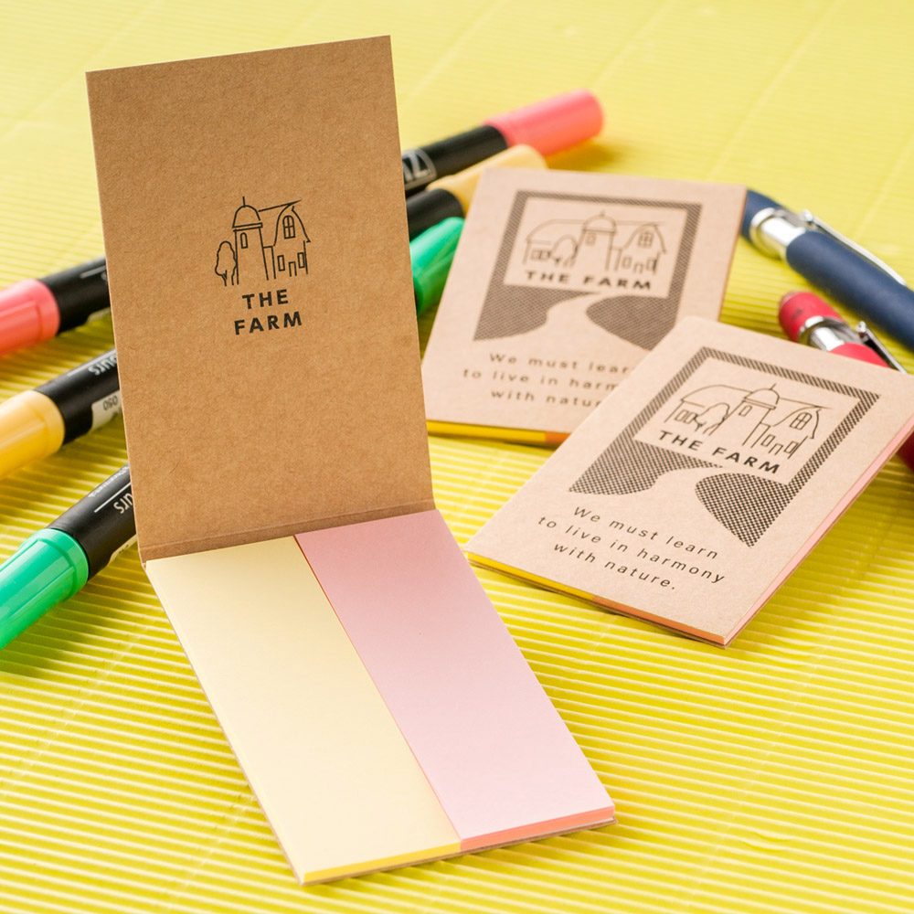 エコ表紙カバー付き付箋タイプA-2