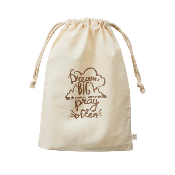 オーガニックコットン ガゼット巾着 (L)画像