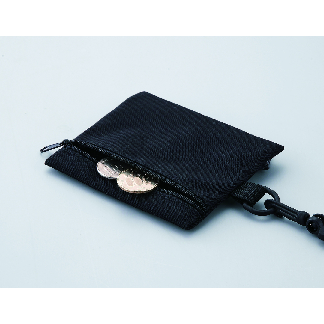 収納王子コジマジック・ネックストラップ付きダブルポケットポーチ