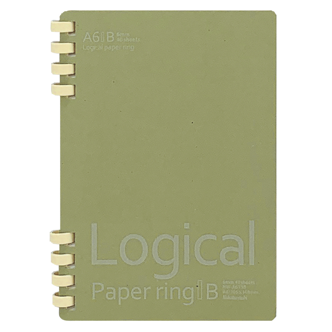 ナカバヤシ ロジカル・ペーパーリングノート A6 6mm罫