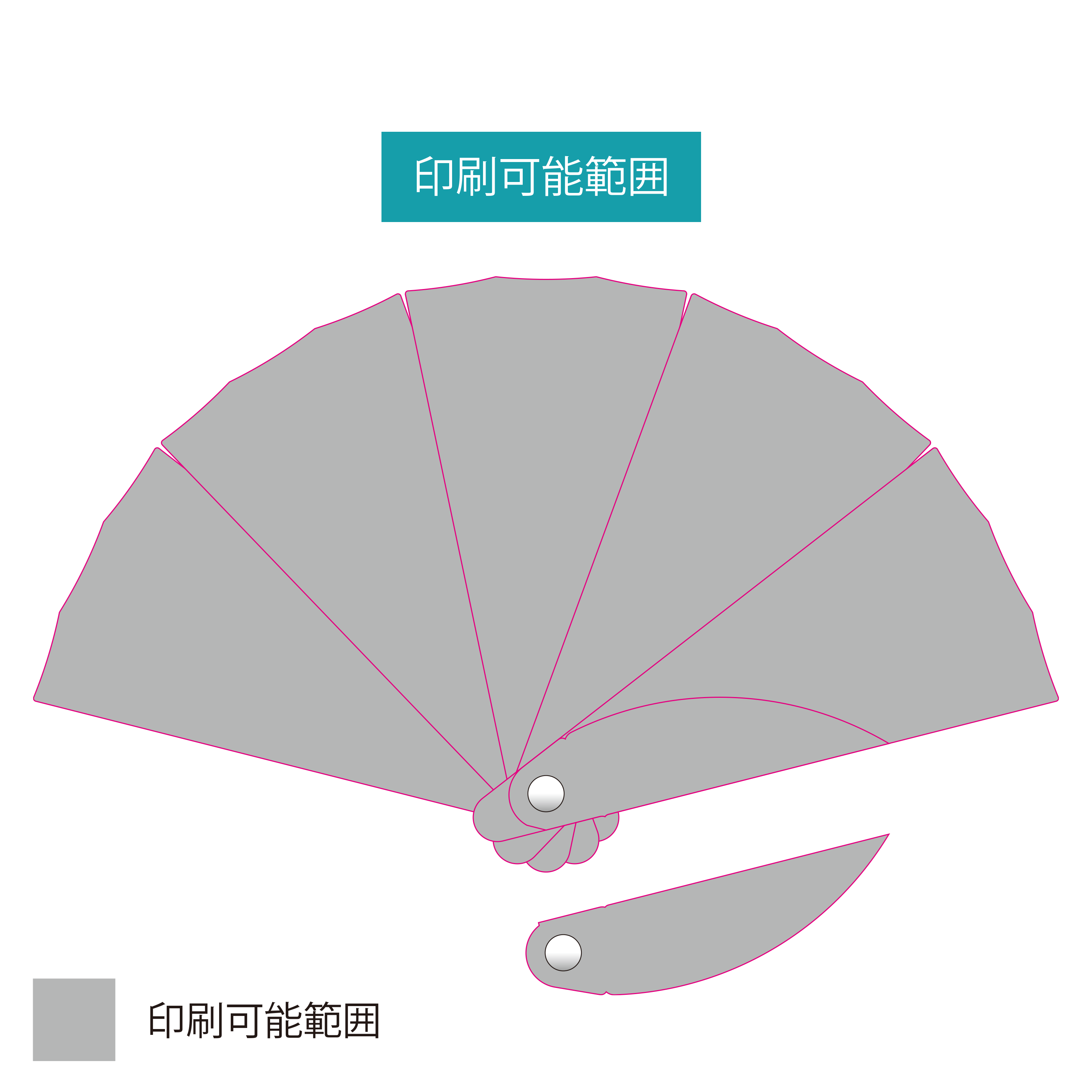 紙製扇子 コンパクト（無地からデザイン）｜ノベルティ・オリジナル
