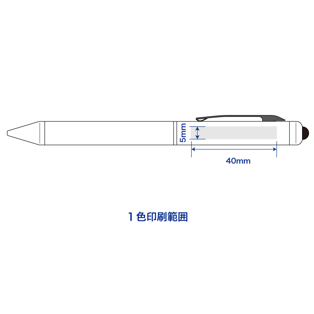 タッチペン付ビジネスペン V010193｜ノベルティ・オリジナルグッズ