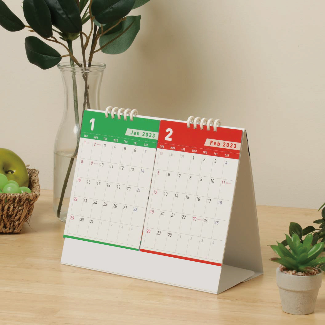2monthセパレートエコカレンダー 卓上 TS-200｜ノベルティ・オリジナル
