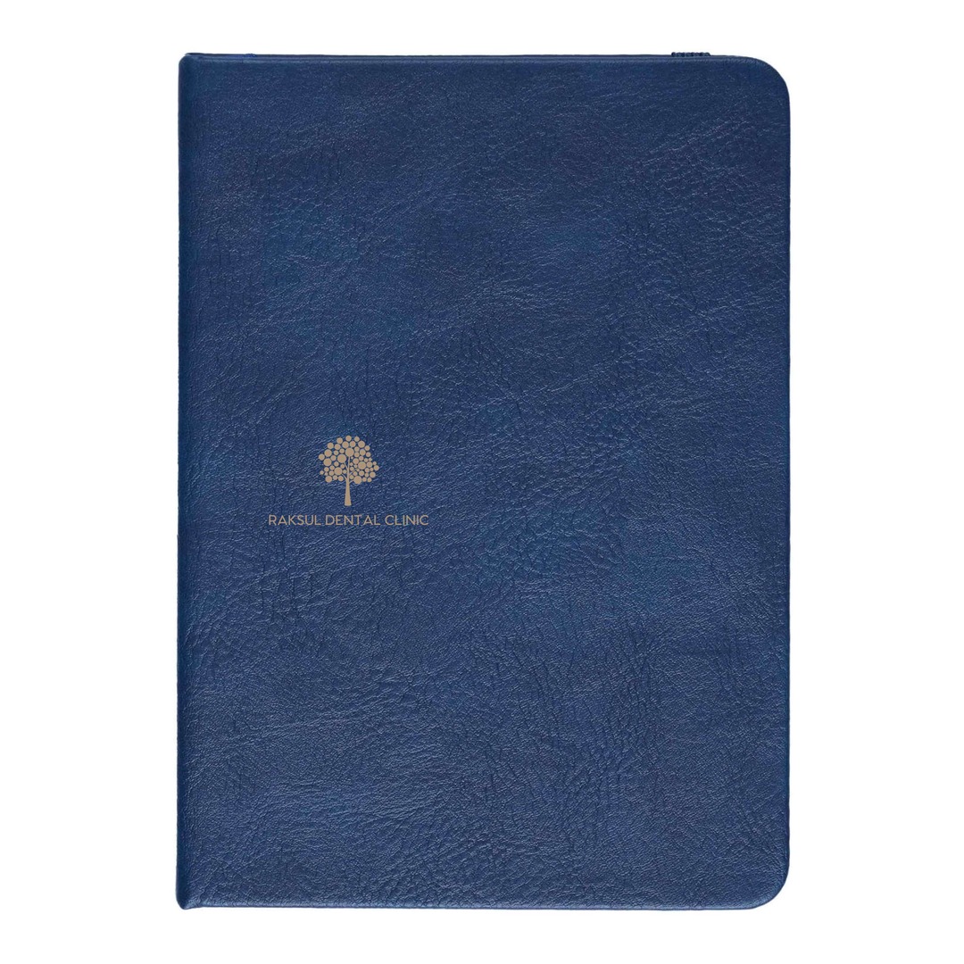 レザー調ハードカバーノート A6 6mm罫｜ノベルティ・オリジナルグッズ