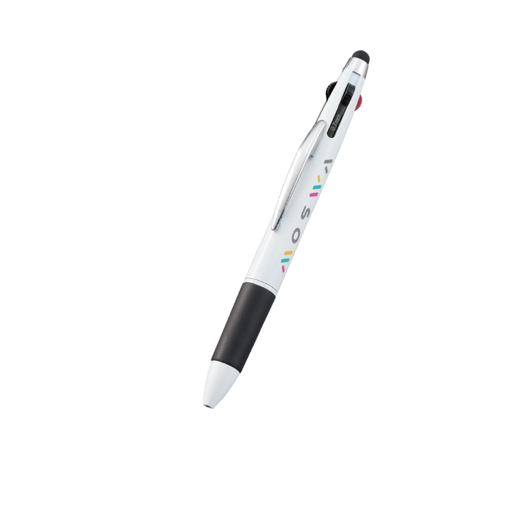 タッチペン付3色+1色スリムペン画像