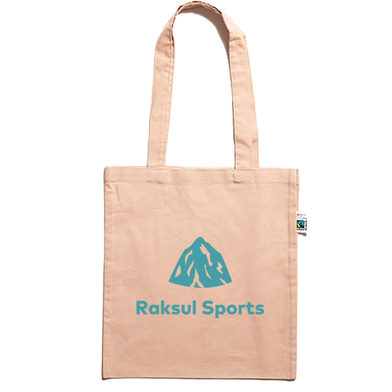 フェアトレードコットンカジュアルフラットバッグ(M) TR-1400画像