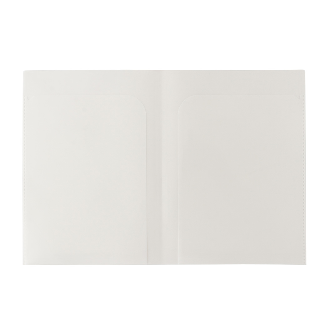 A4ダブルポケットクリアファイル ロング