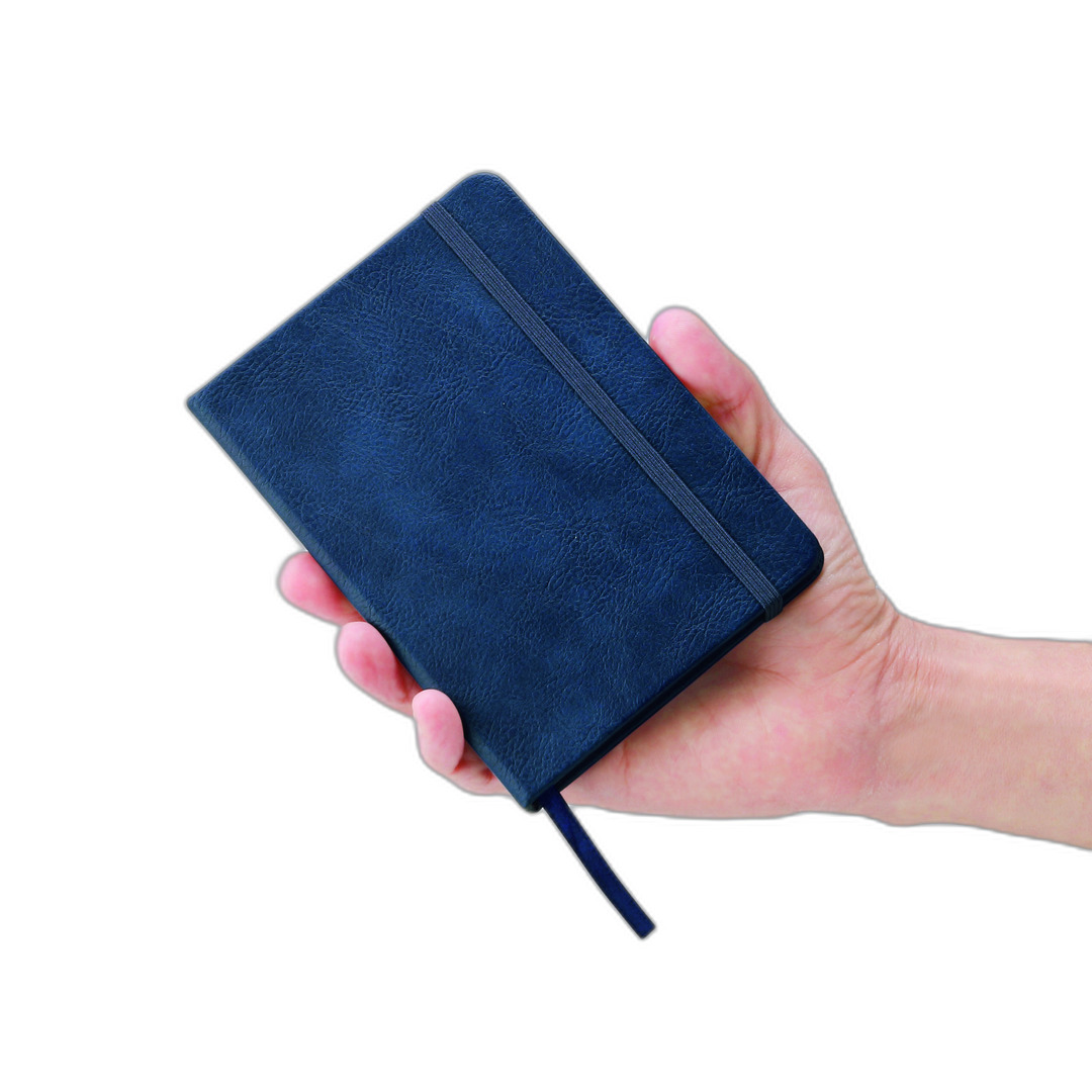 レザー調ハードカバーノート A6 6mm罫｜ノベルティ・オリジナルグッズ