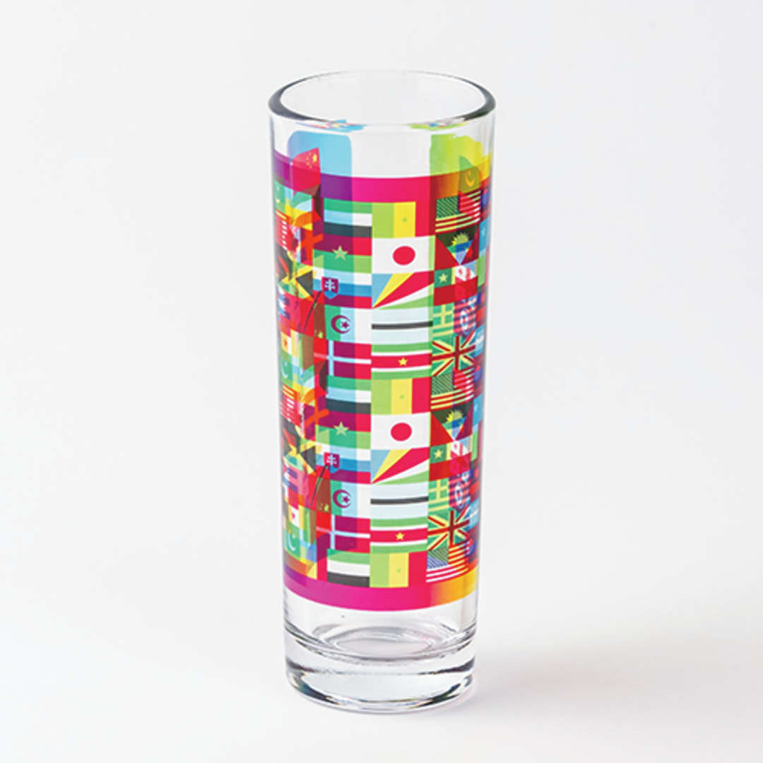 最終値下げ　Masters フロストグラス 2個セット 18ホールのイラスト入り フルカラー印刷対応グラス(270ml) フロスト/クリア｜ノベルティ