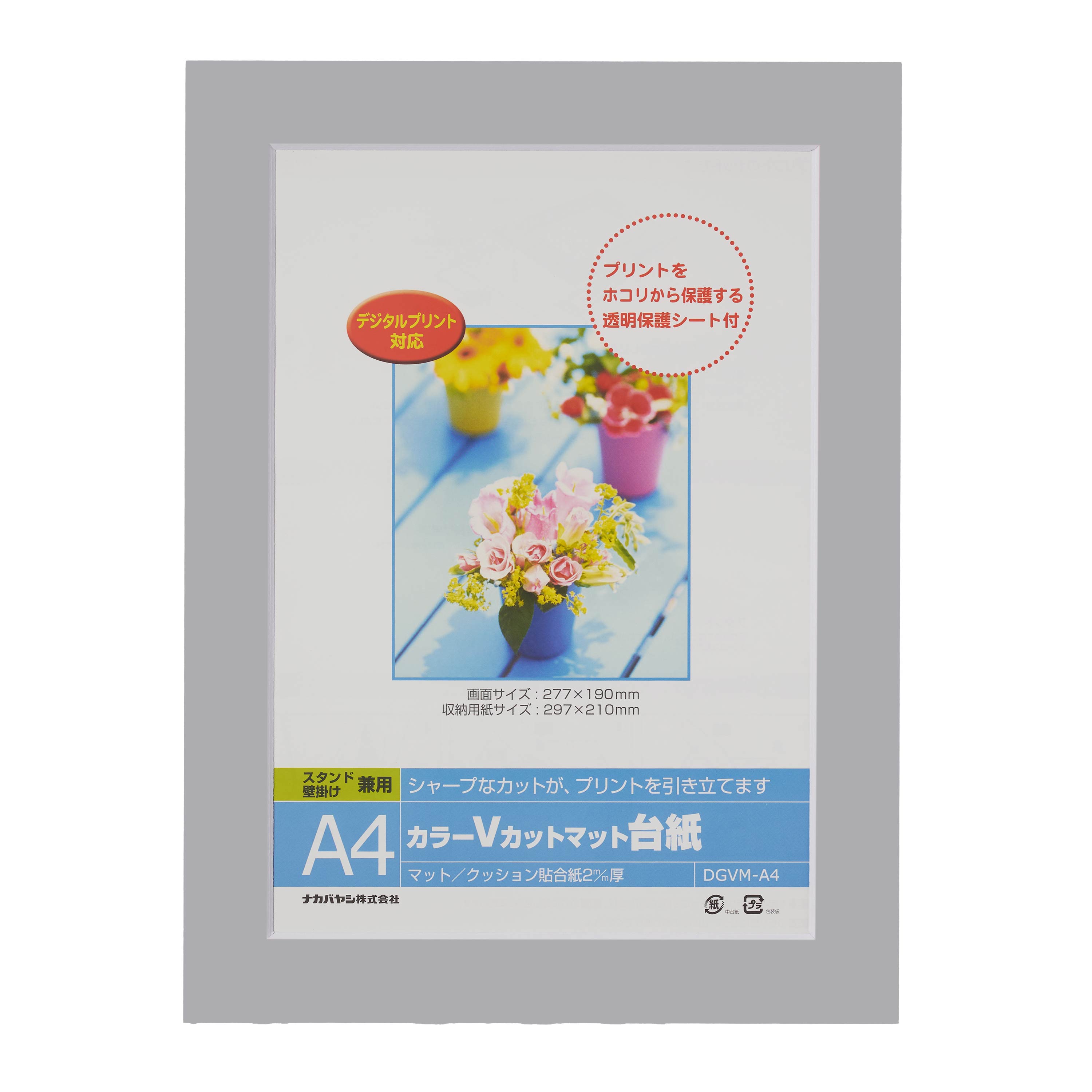カラーＶカット台紙Ａ４判／Ｖ