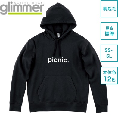 glimmer 10.0オンス ドライ裏フリースパーカー
