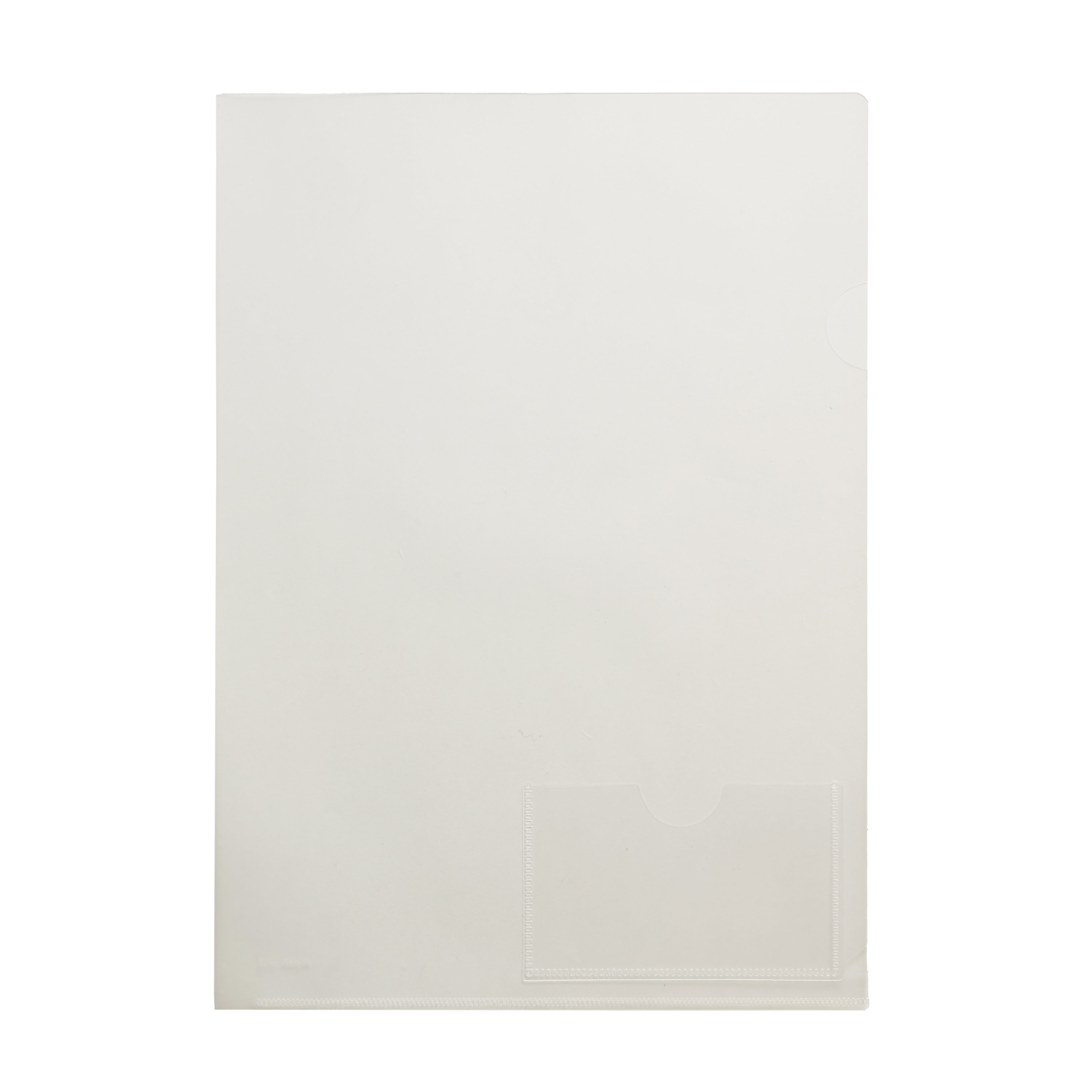 クリアファイル名刺ポケット付き/A4