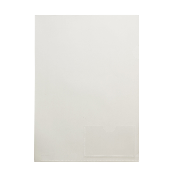 クリアファイル名刺ポケット付き/A4画像