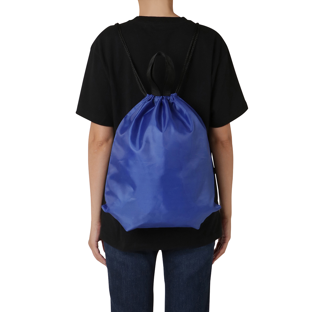 名入れポリリュックサック ナップサック 持ち手付 ネット印刷のラクスル