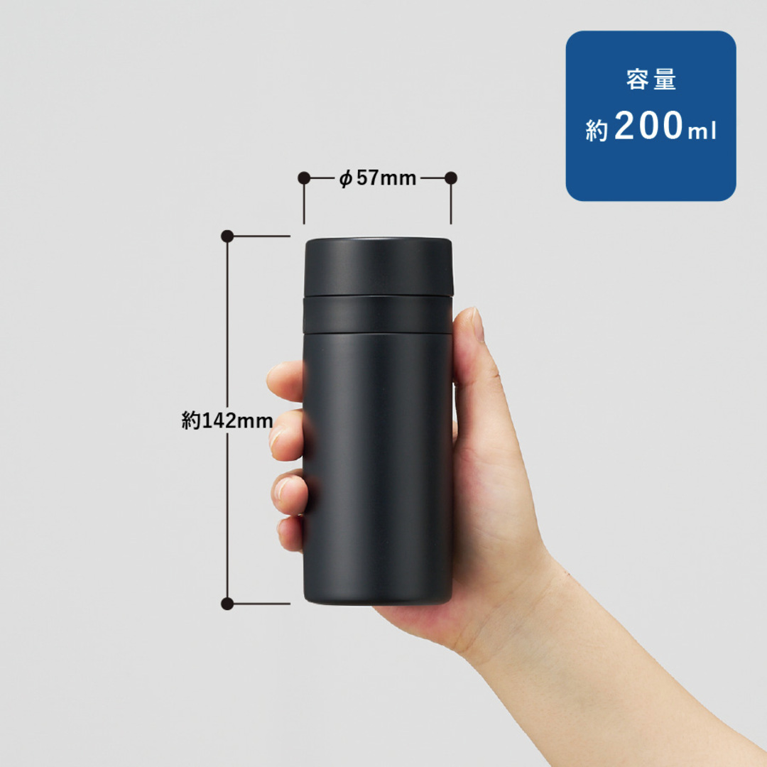 1個から注文可能】スリムサーモステンレスボトル 200ml/300ml/500ml