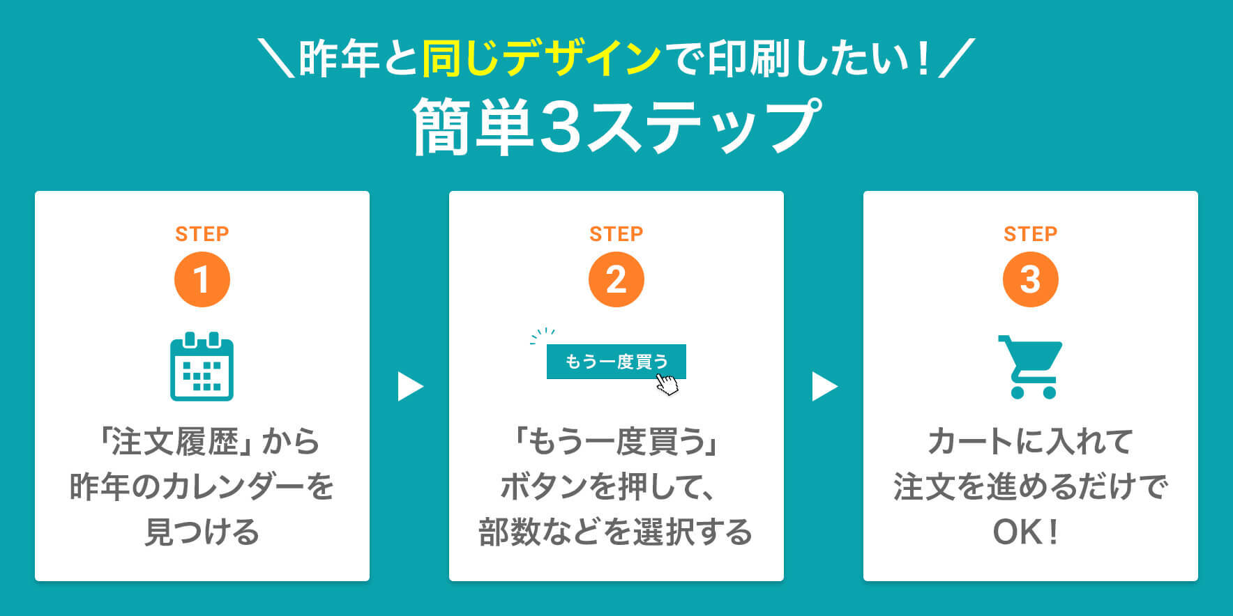 名入れカレンダーを昨年と同じデザイン・商品で買う方法