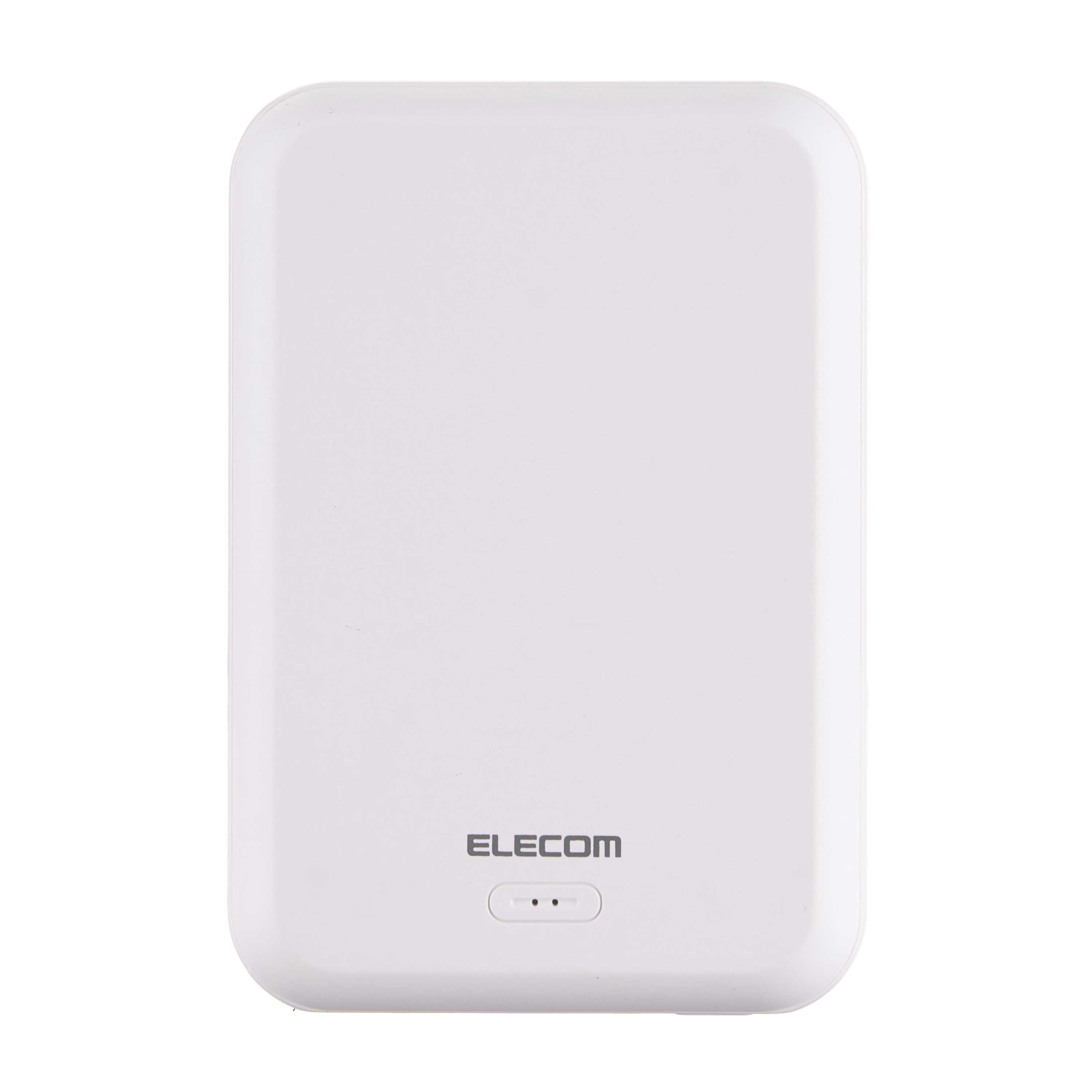 エレコム モバイルバッテリー 5000mAh マグネット式 Type-C