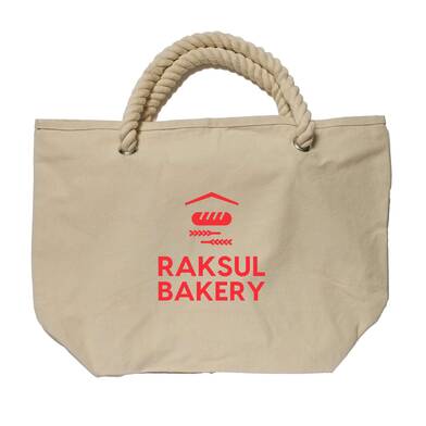 厚生地ロープハンドルコットントート マチ付