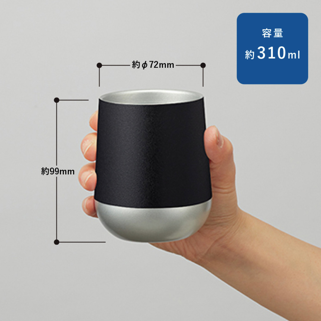短納期】Zalatto サーモラウンドタンブラー 310ml TS-1409｜ノベルティ