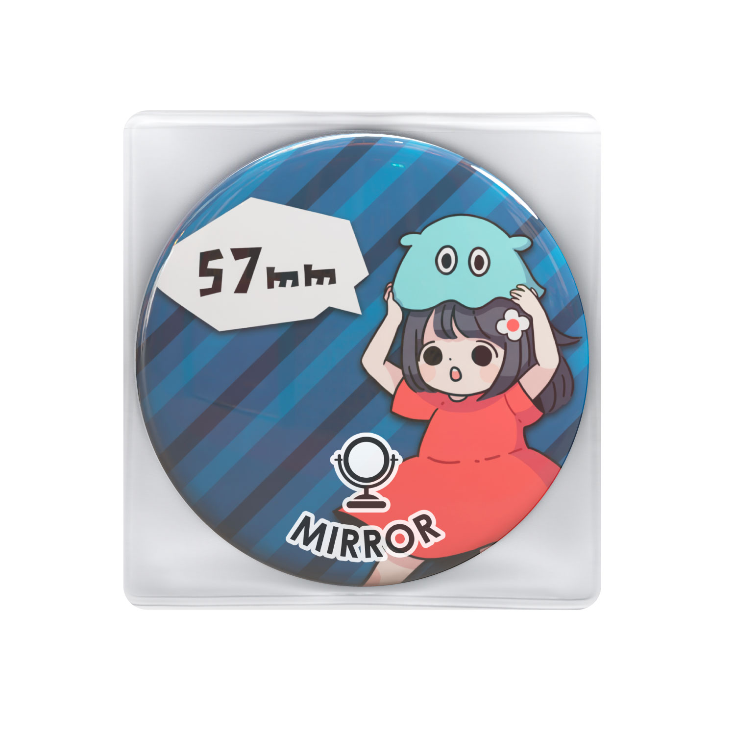 円形57mm缶ミラー｜ノベルティ・オリジナルグッズ・記念品なら