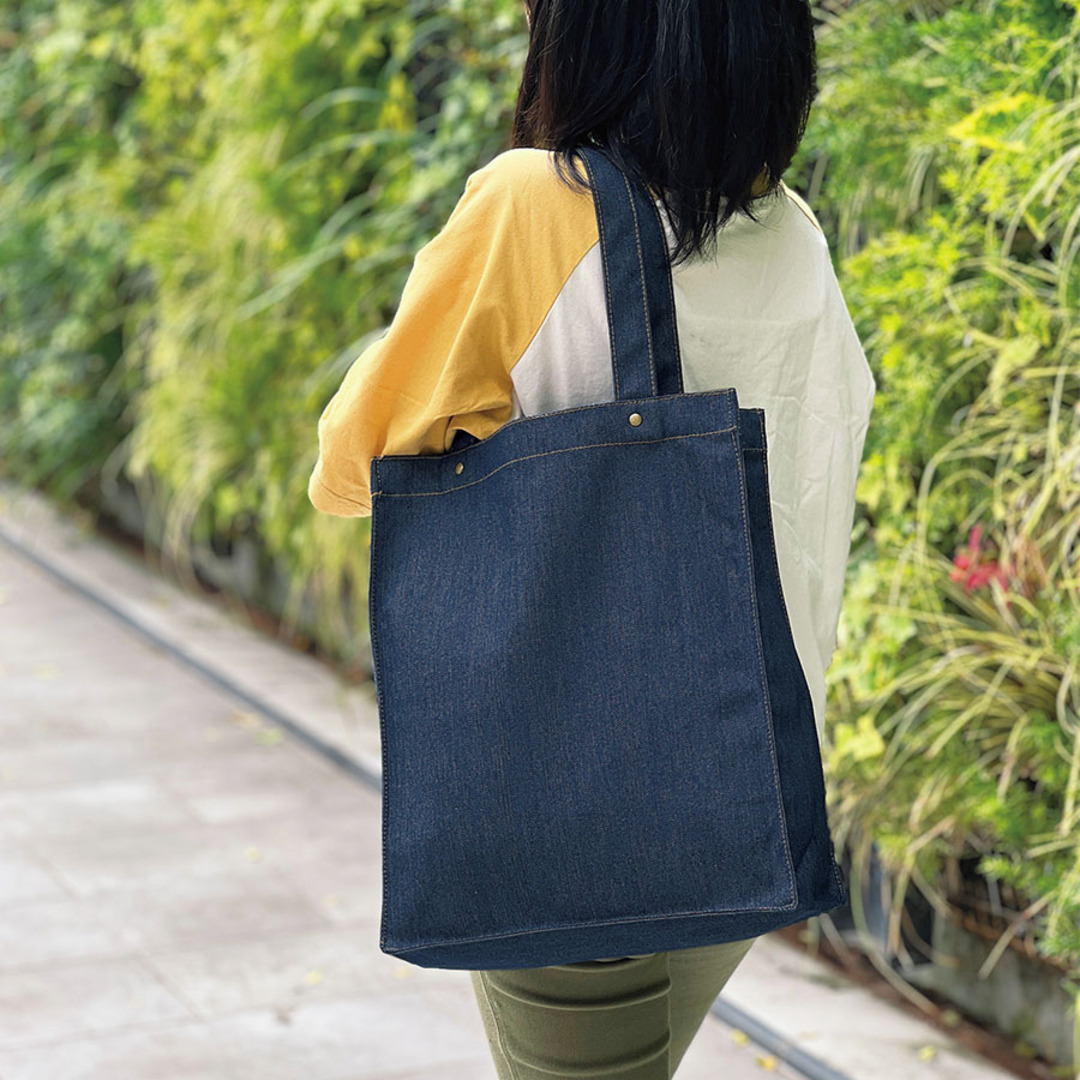 デニムボックススタッズトート インディゴ TR-1375