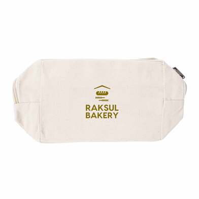 オーガニックコットンキャンバスファスナーポーチ画像