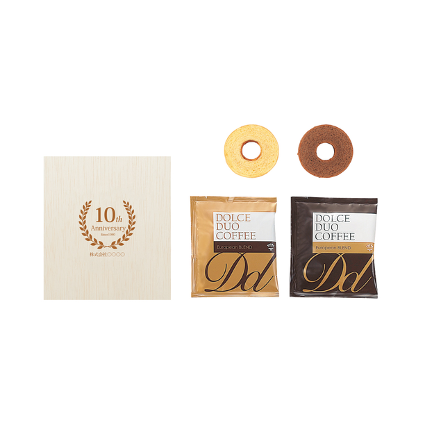 木箱入りバウム＆コーヒー