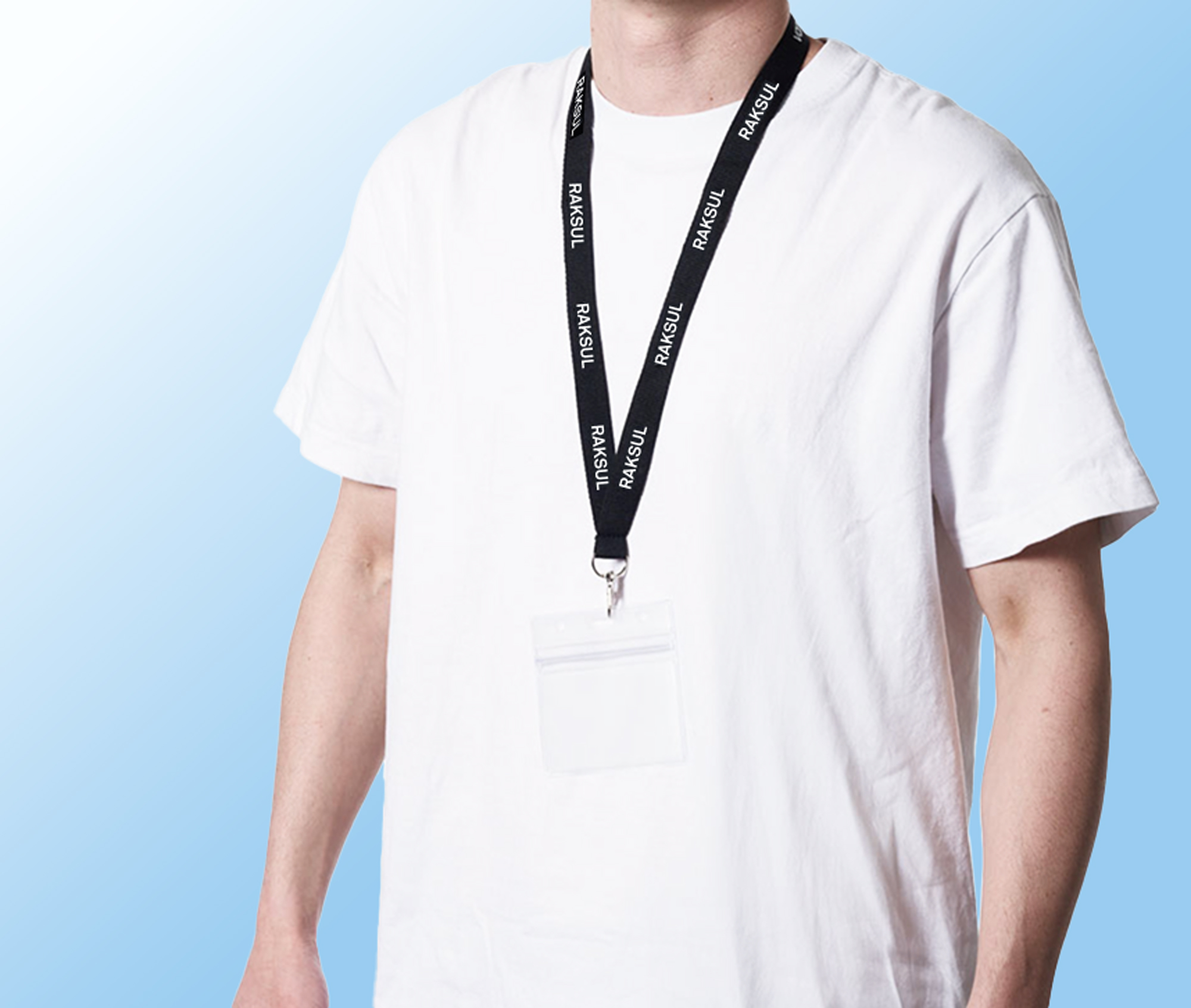 平織ネックストラップ15mm カードケース付｜ノベルティ・オリジナル