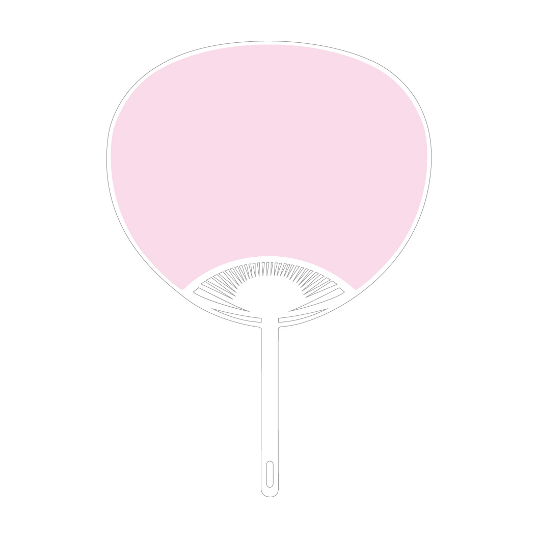 無地うちわ レギュラーサイズ