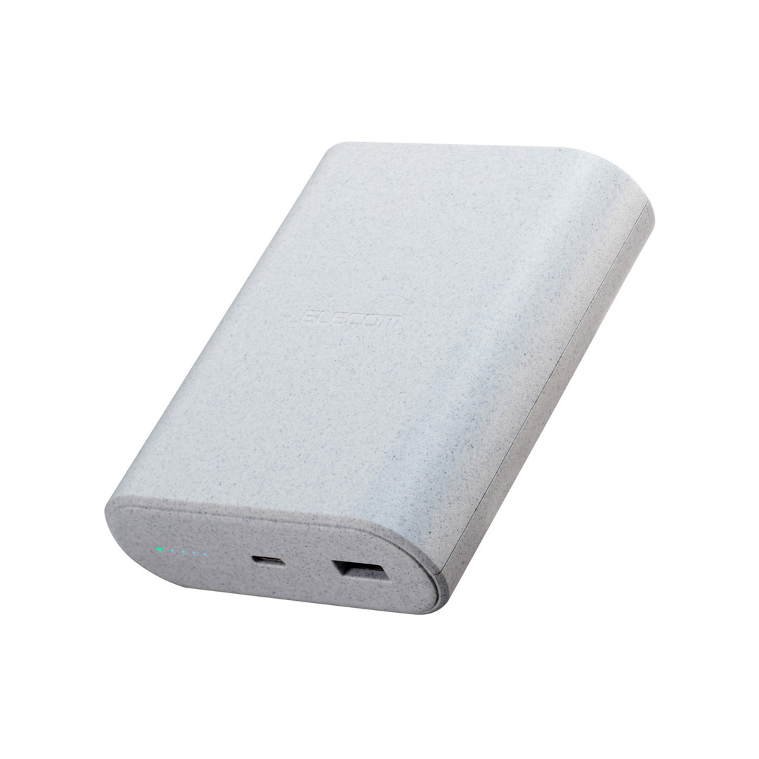 エレコム モバイルバッテリー 9000mAh ナトリウムイオン電池 DE-C55L-9000の商品画像