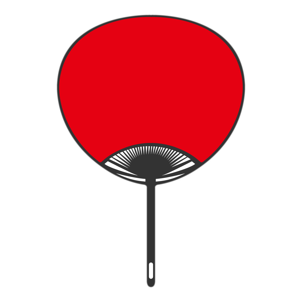 無地うちわ コンパクトサイズ