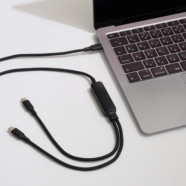 【短納期】ワットメーター付CtoCケーブル 1m PD100W対応