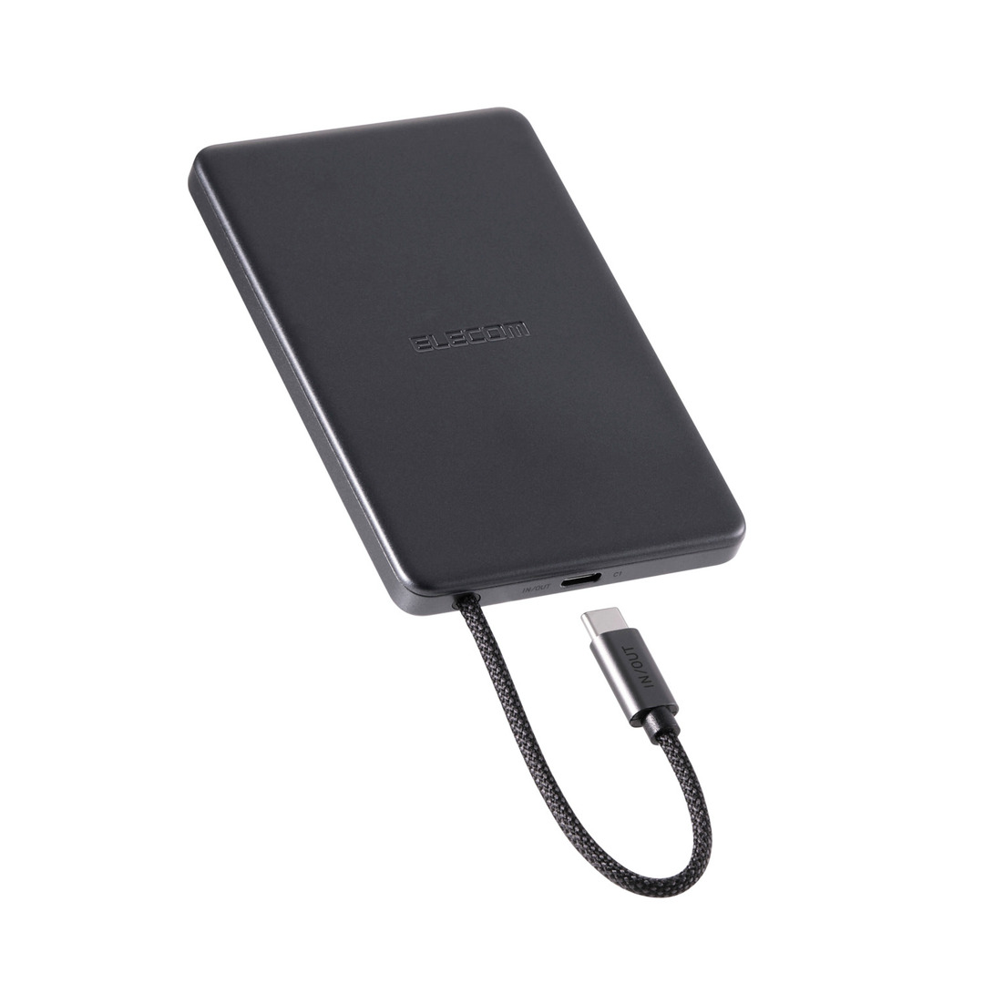 エレコム モバイルバッテリー 5000mAh 半固体リチウム EC-C58MN画像
