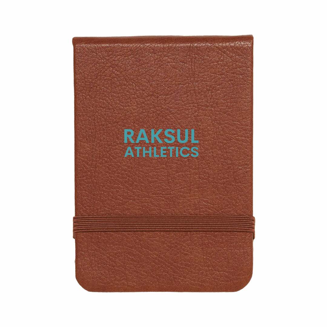 レザーライクハードカバーメモ帳 ミシン目付き｜ノベルティ