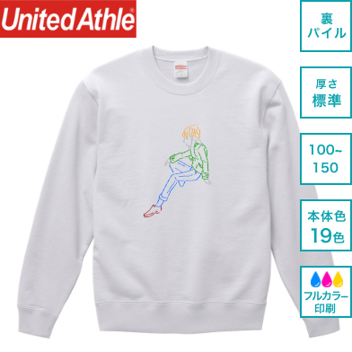 United Athle 10.0オンス クルーネックスウェット（キッズサイズ 