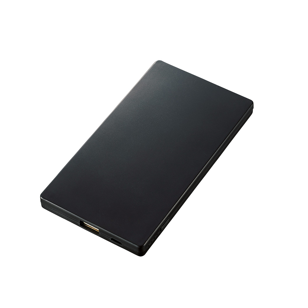 モバイルチャージャー 4000mAh 1ポート フラット形状 全面印刷可能