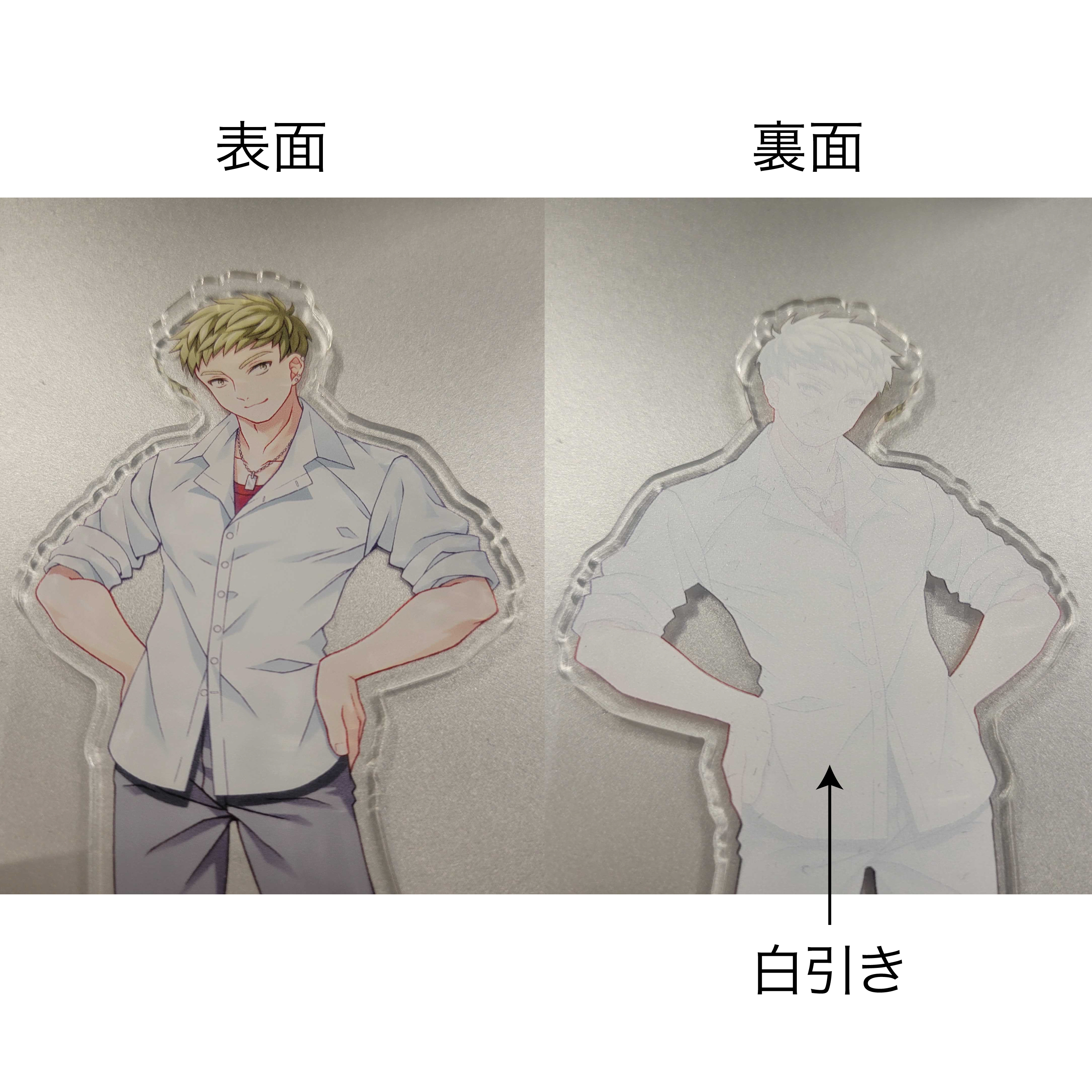 アクリルスタンド（円形）厚さ5mm（大きめ）_ライトスタンド（六