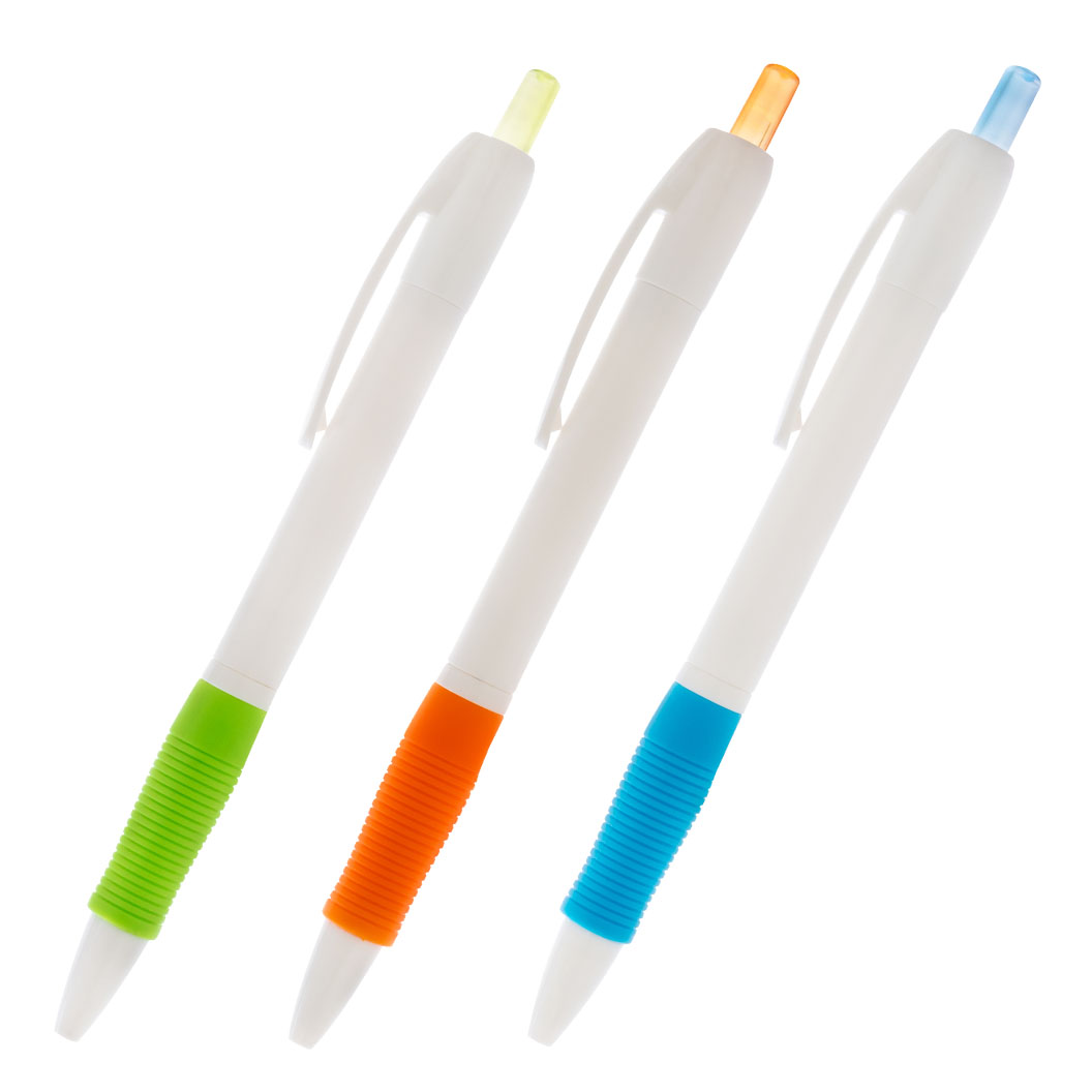 短納期】カラフルグリップボールペン V010577｜ノベルティ・オリジナル
