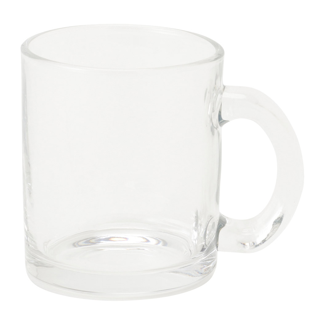 フルカラーガラスオリジナルマグカップ 透明 ネット印刷のラクスル