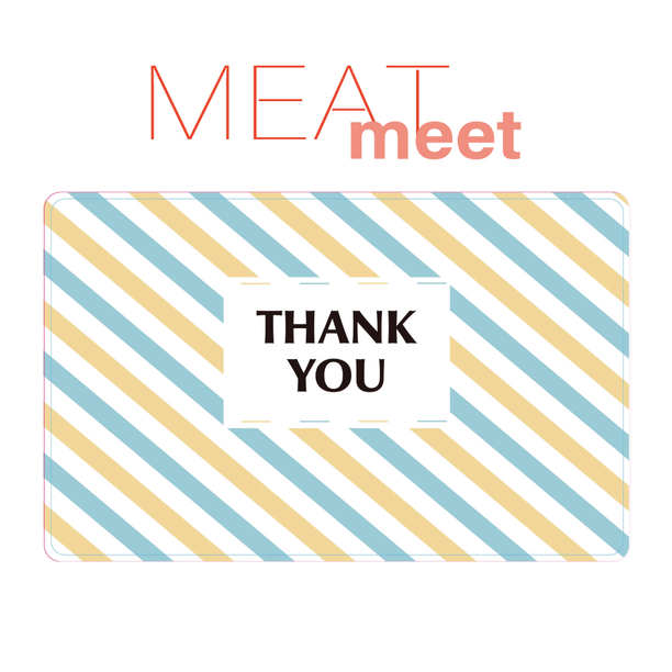 【ストライプ】MEAT meet カタログギフトカード画像