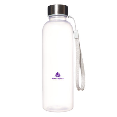 メモリ付フロスティボトル ストラップ付 550ml｜ノベルティ