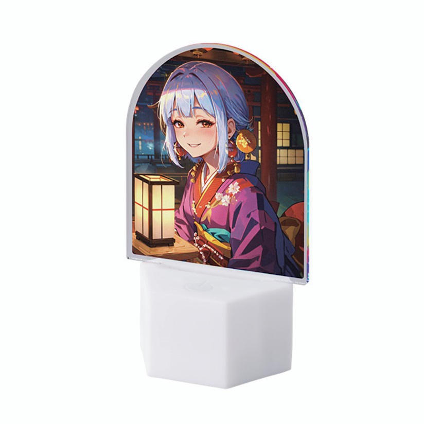 アクリルライティングスタンド六角用プレート 円形 小さめ 5mm厚