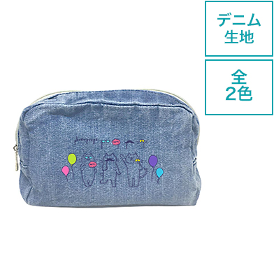 デニムファスナーポーチ（Ｍ）画像