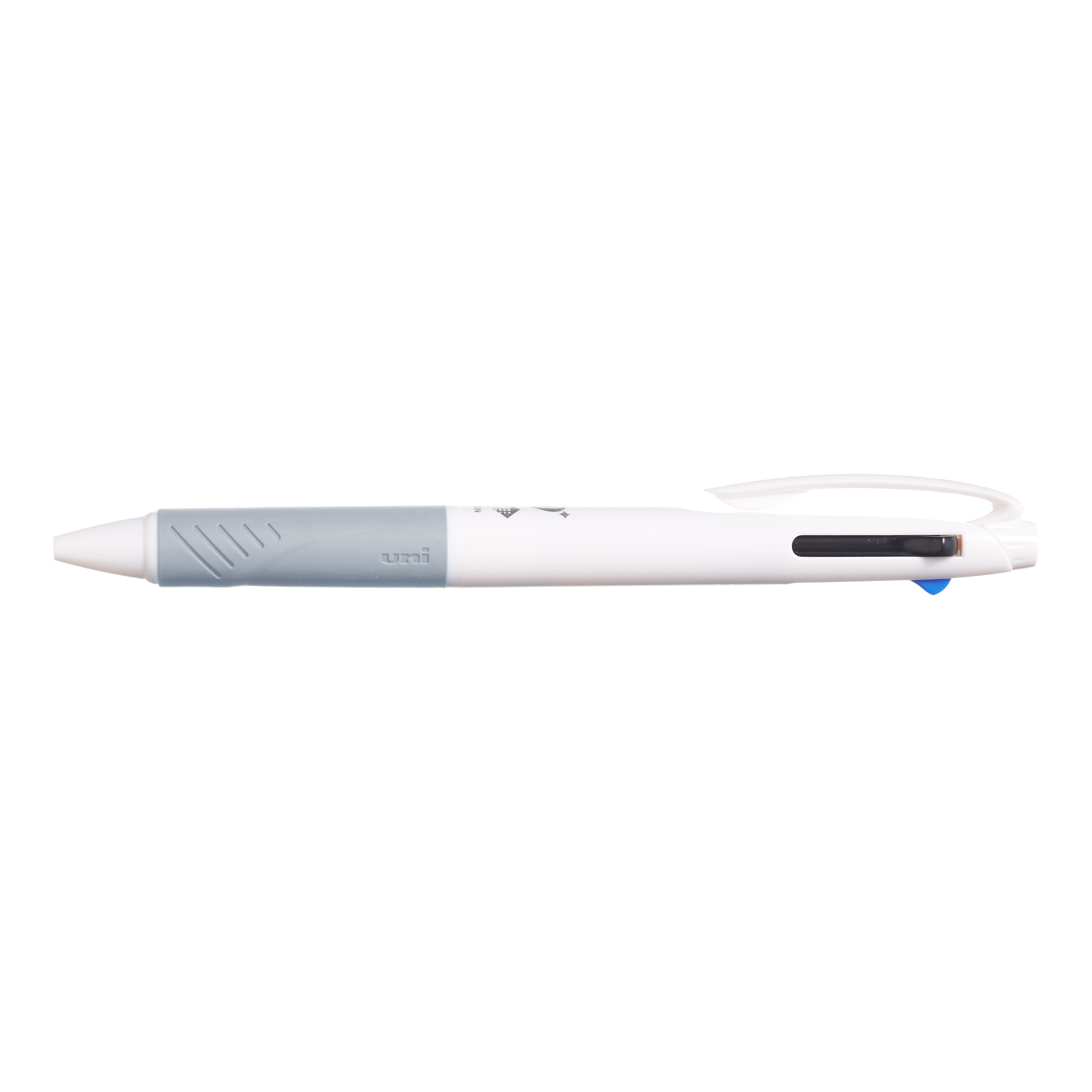 三菱鉛筆 ジェットストリーム 3色ボールペン 白軸 0.7mm(色付きラバーグリップ)