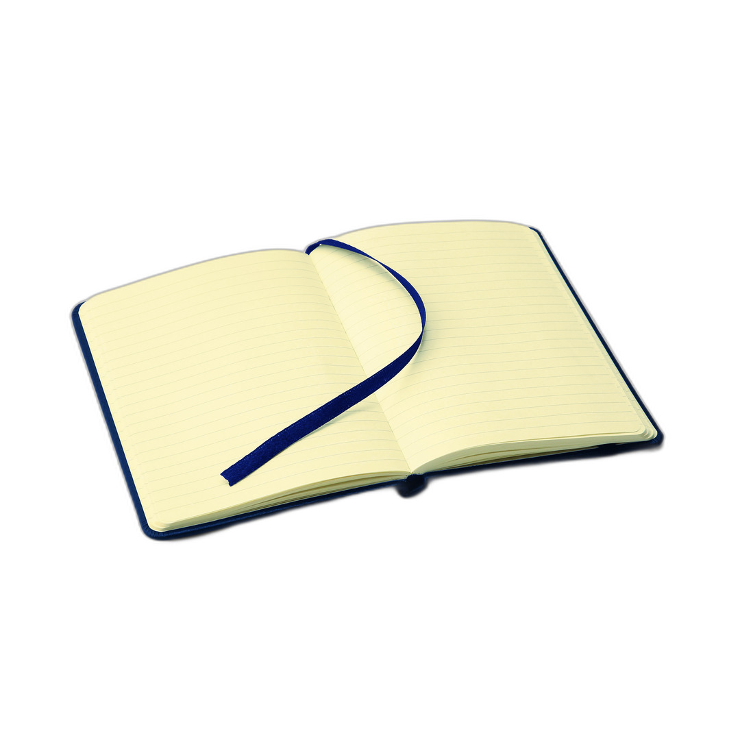 レザー調ハードカバーノート A6 6mm罫｜ノベルティ・オリジナルグッズ