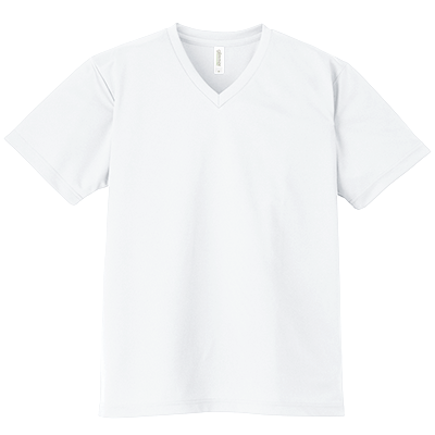 glimmer 4.4オンス VネックドライTシャツ