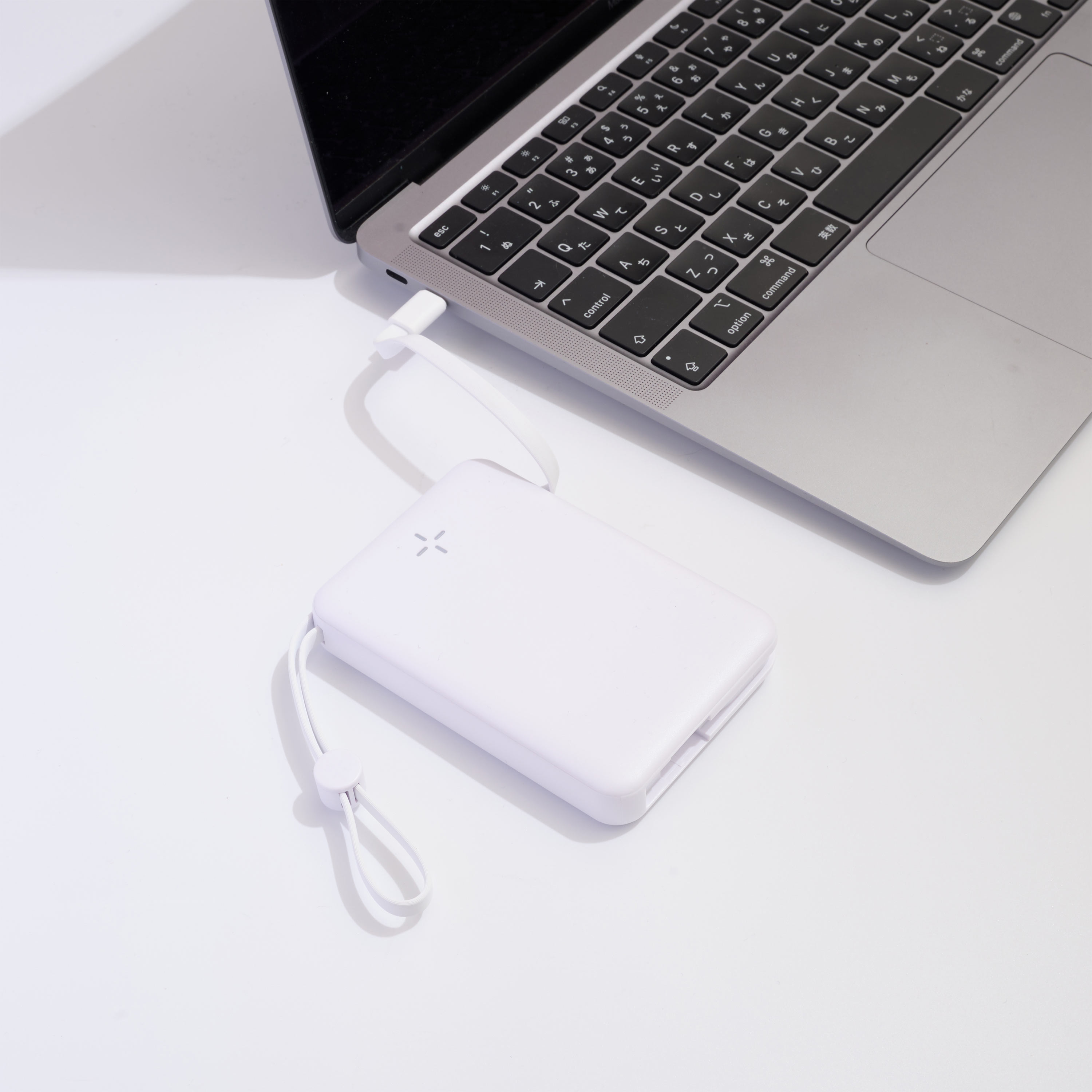 【短納期】HIDISC PD20W急速充電対応 ケーブル一体型モバイルバッテリー